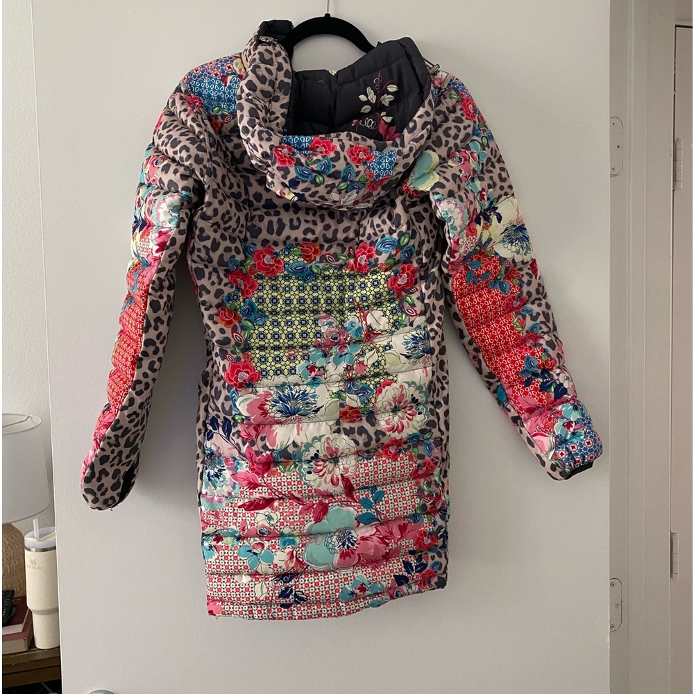 Johnny Was quilted winter coat. Fully reversible! Like new!